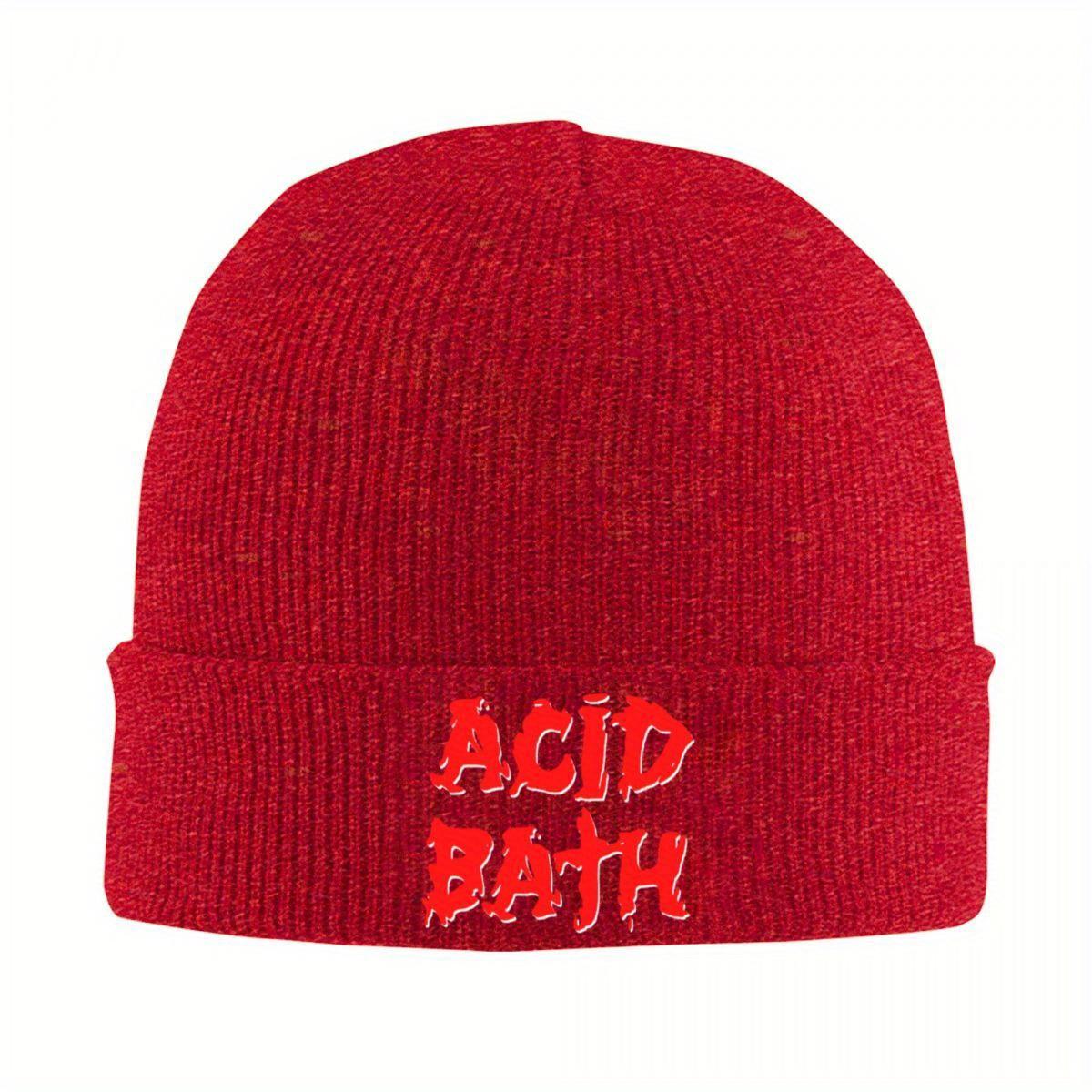 New Acid Bath Knitted Caps Womens Unisexs Beanies Autumn Winter Hat Acrylic Casual Melon Cap