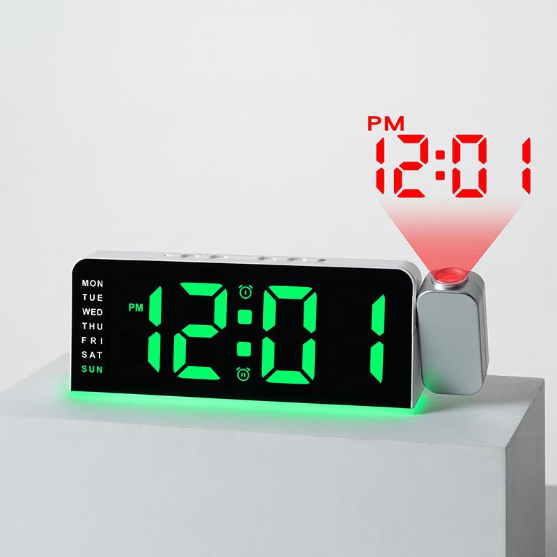 Cross-Border Bestseller: GH9019 LED Ambient Projection Alarm Clock