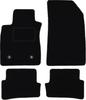 Czarne welurowe dywaniki podłogowe do: Renault Clio IV grandtour, kombi, hatchback (2013-)
