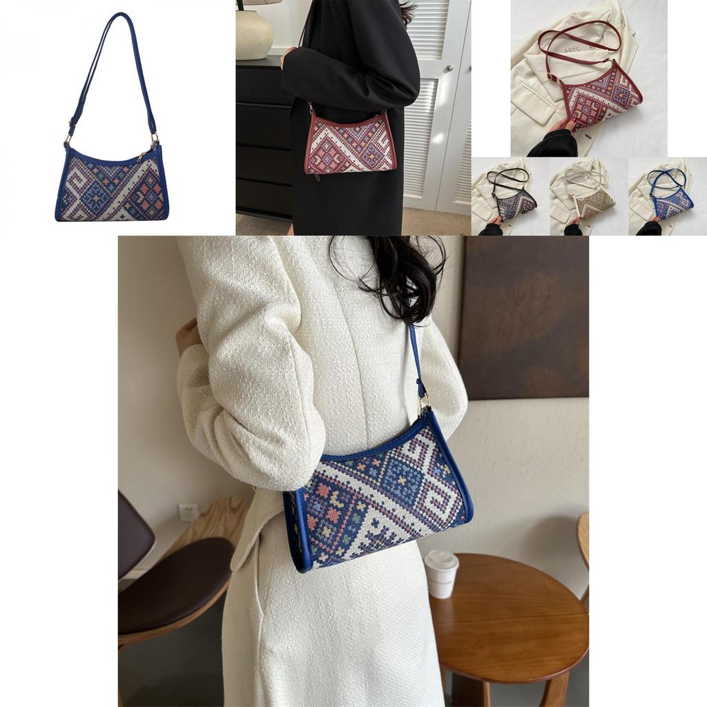 Stylish Retro Canvas Shoulder Bag For Women With Chic Design Ideal For Daily Use