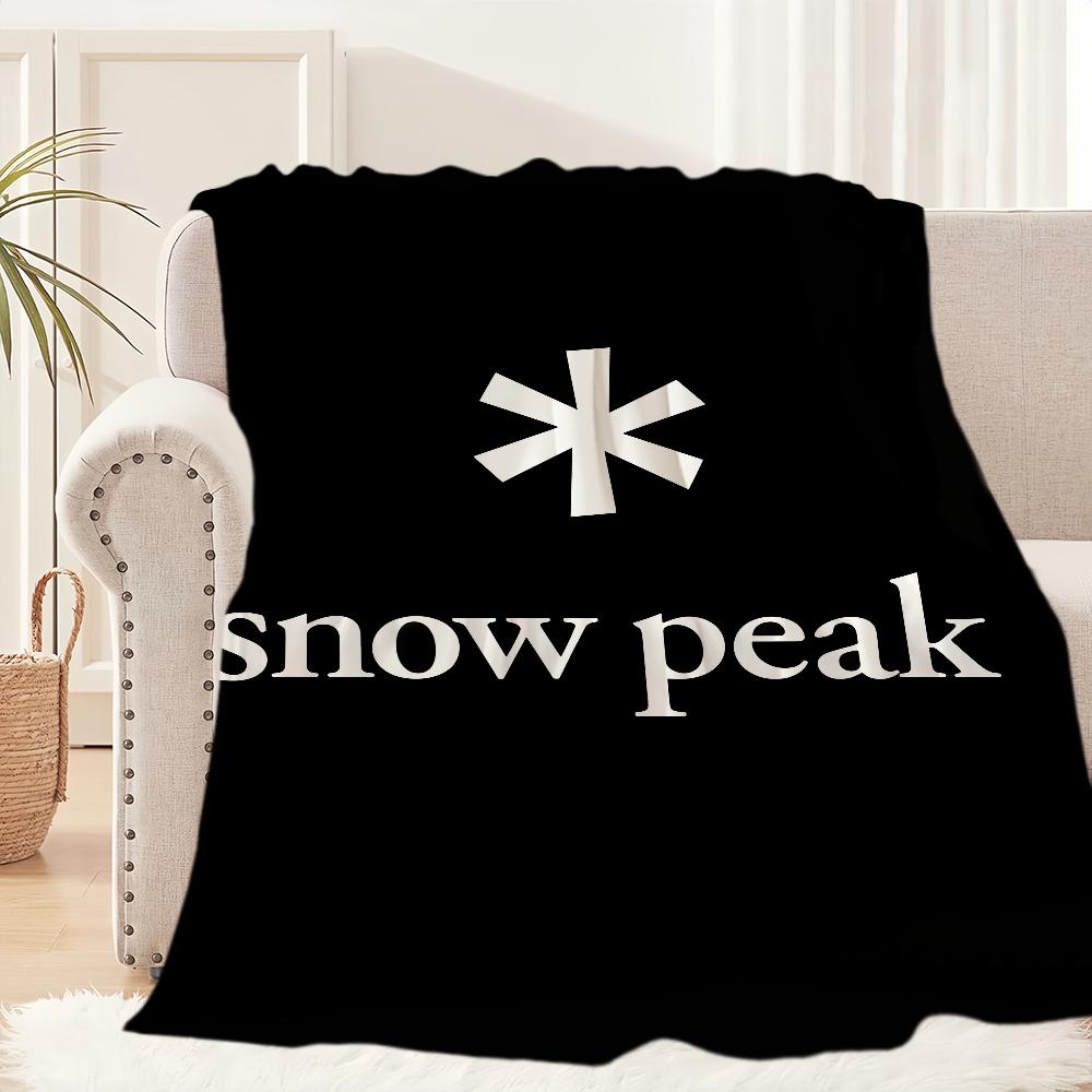 Fashion Outdoor S-Snow P-Peak Blanket Blanket for Couch Sofa Travel Home Picni Flannel Blanket birthday gift Warm Comfortable