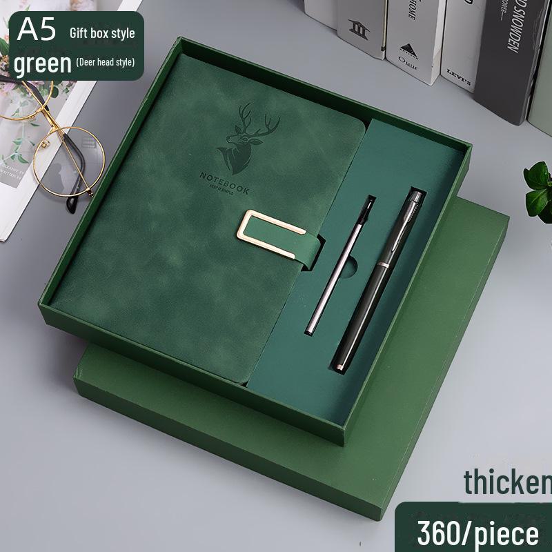 "Wenzhou A5 Buckle Notepad: Thick, High-Value Notebook Gift Box Set"