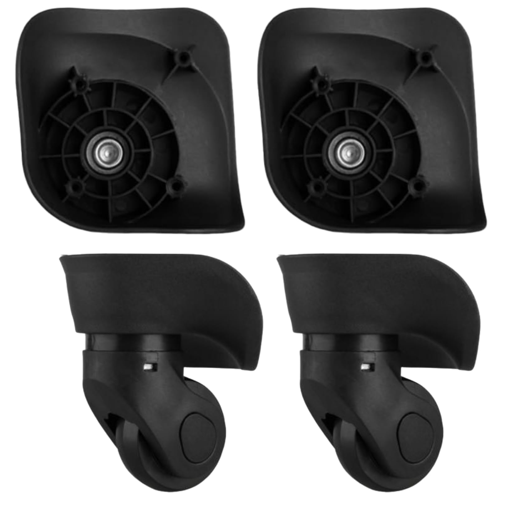 

PLEAVIT Suitcase Caster Replacement/Repair Wheels, Quiet, 360-Degree Rotation, Travel Bag Parts, W041-2, Small, 4 Pieces
