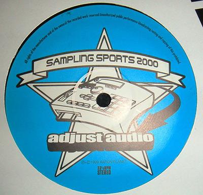 12inch Record VARIOUS - Sampling Sports 2000 ADJ000 Adjust Audio Re 1999 Japan Rap & Hip-Hop/R&B Used