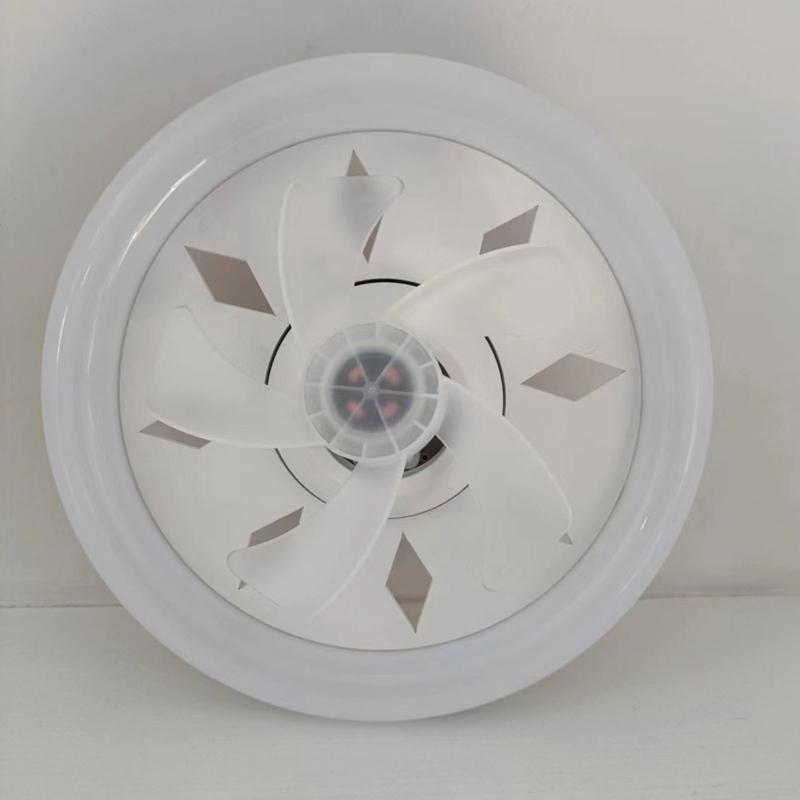 360 Grad Oszillierende Deckenventilatorleuchte mit Fernbedienung & E27 Lampenfassung 3000-6000k für Arbeitszimmer Schlafzimmer Badezimmer