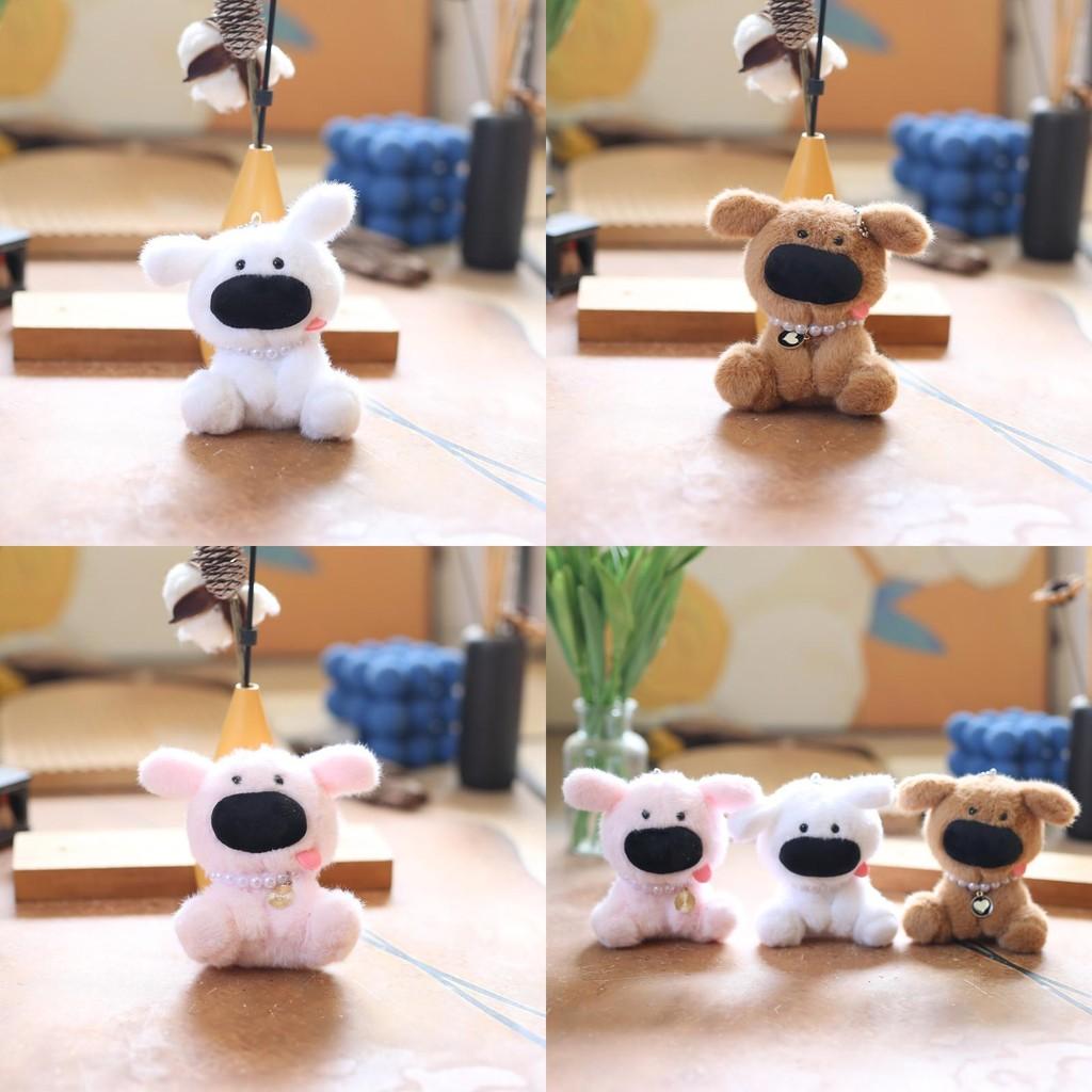 Plush Short Ultrasoft Dog Keychain Bag Charm Stuffed Animal Room Decor Kids For
