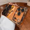 Western Sunset Pattern Shockproof Phone Case For iPhone 11 12 13 14 15 16 17 Pro Max Air Plus Electroplated Transparent Cover