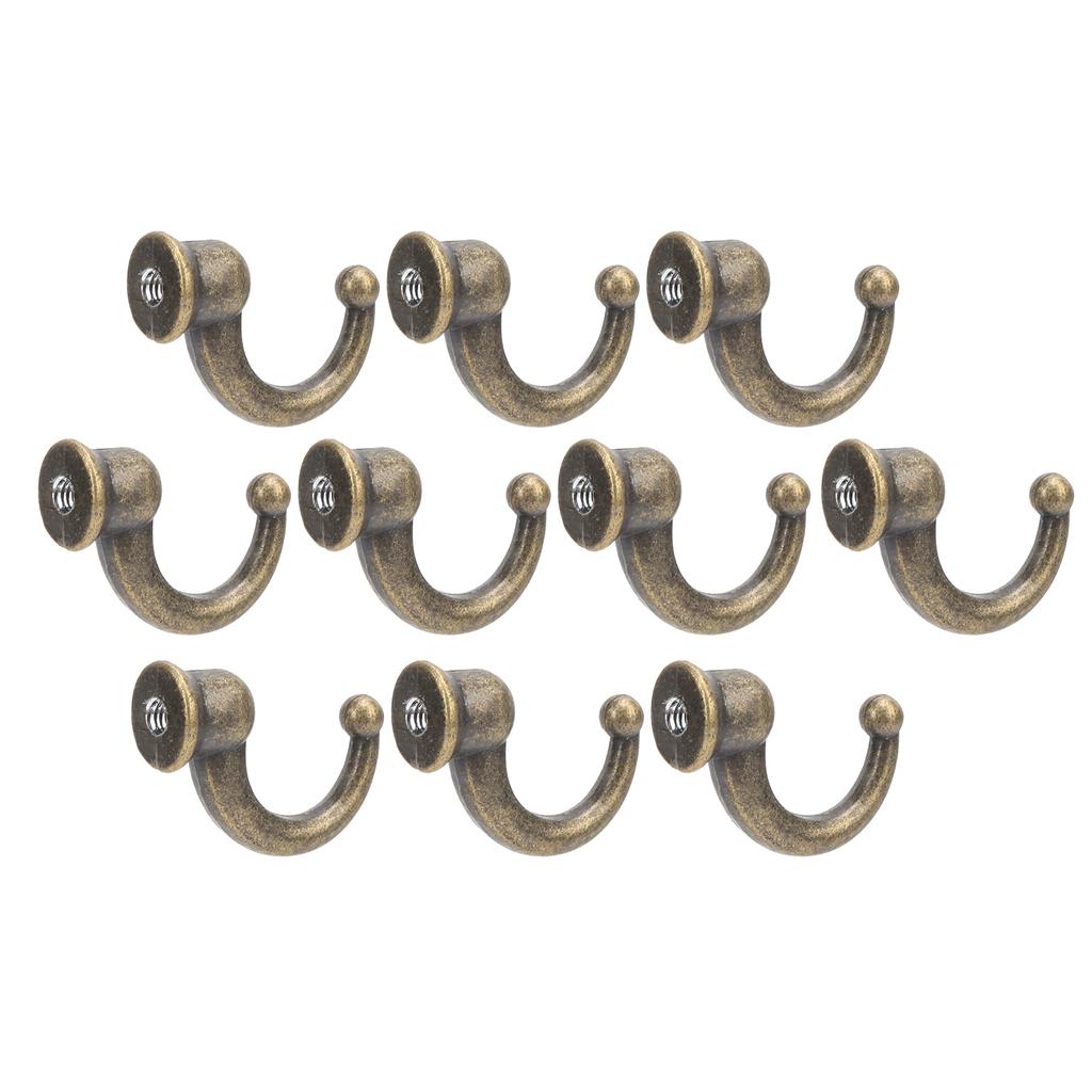 10Pcs Curtain TieBacks AntiRust Sturdy Durable Convenient Tassel Hooks for Coat Clothing Keys Towels