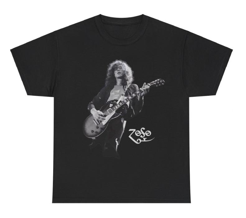 Jimmy Page T-shirt Black Unisex All sizes S-5XL shirt Fan L