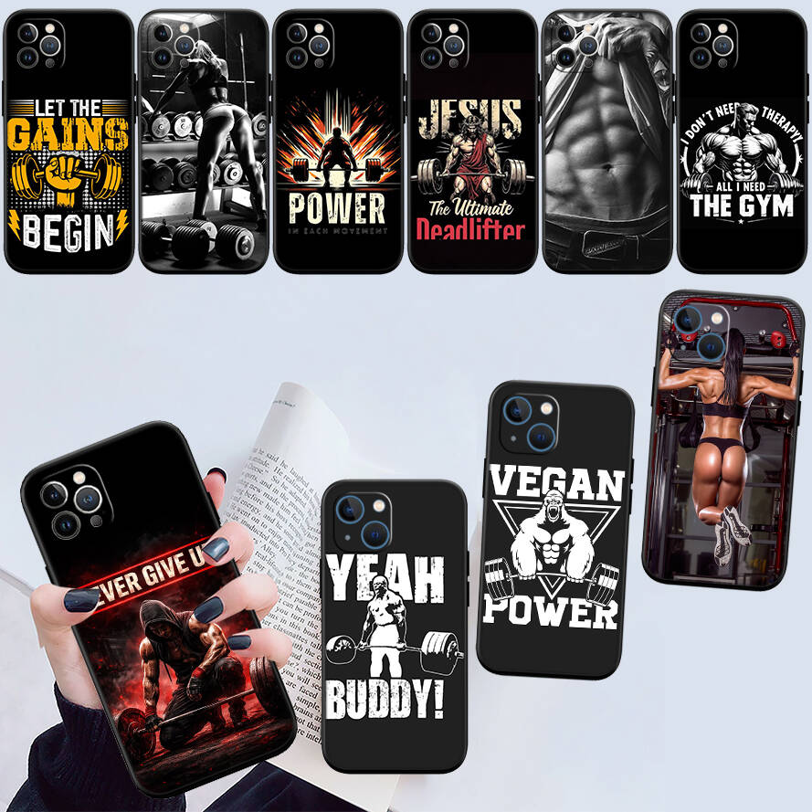 Bodybuilding Gym Fitness New Phone Case for Redmi Note 8 9 10 11 11S 10C 10X 10A 10T 9A 9C 9T 9S 8T Pro Max Plus Prime