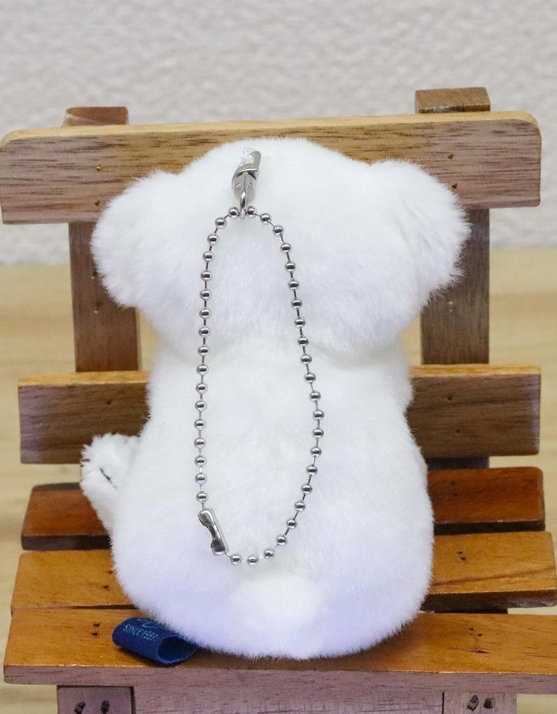 [Take Off] Polar Bear Plush Strap with Initial Charm [S] Angel's Mischief Series