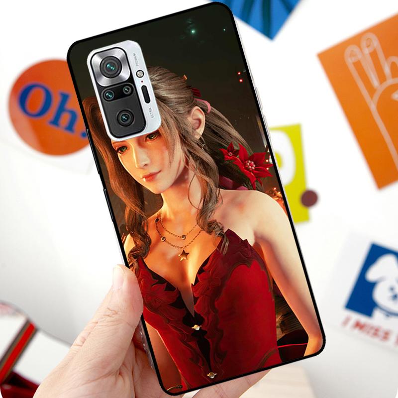 Aerith Gainsborough Final Fantasy Case For Xiaomi Redmi Note 12 Pro 11 8 9 10 Pro 9S 10S 11S 12S Redmi 12C 10C 9C 10A Cover