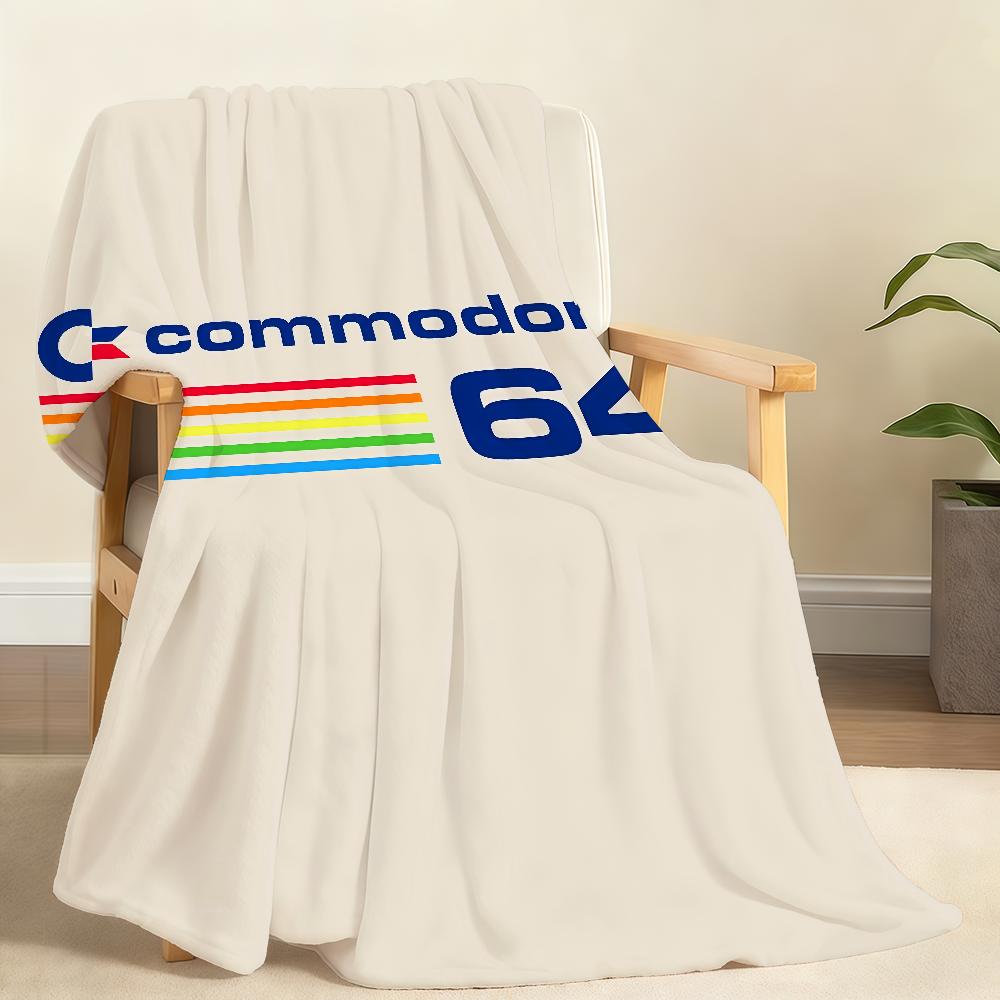 Fashion C-Commodore 64 Blanket Soft Throw Blanket for Home Bedroom Bed Sofa Picnic Travel Office Rest Cover Blanket Gift