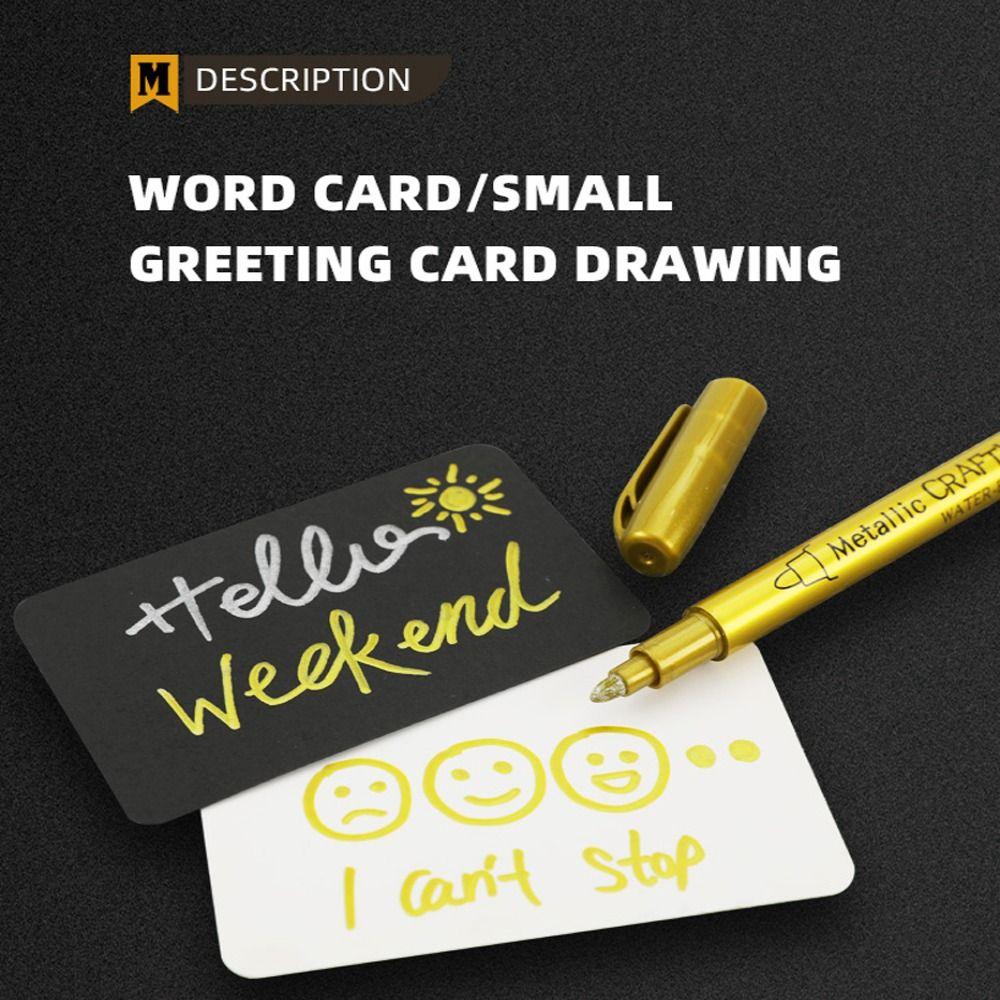 Ink Is Shiny Metallic Marker Pens Long-lasting Waterproof Paint Marker Pens High Quality Reusable Resin Mold Pen Children Gift