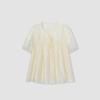 EICHITOO Women's Acetate Blend Short Sleeve Blouse