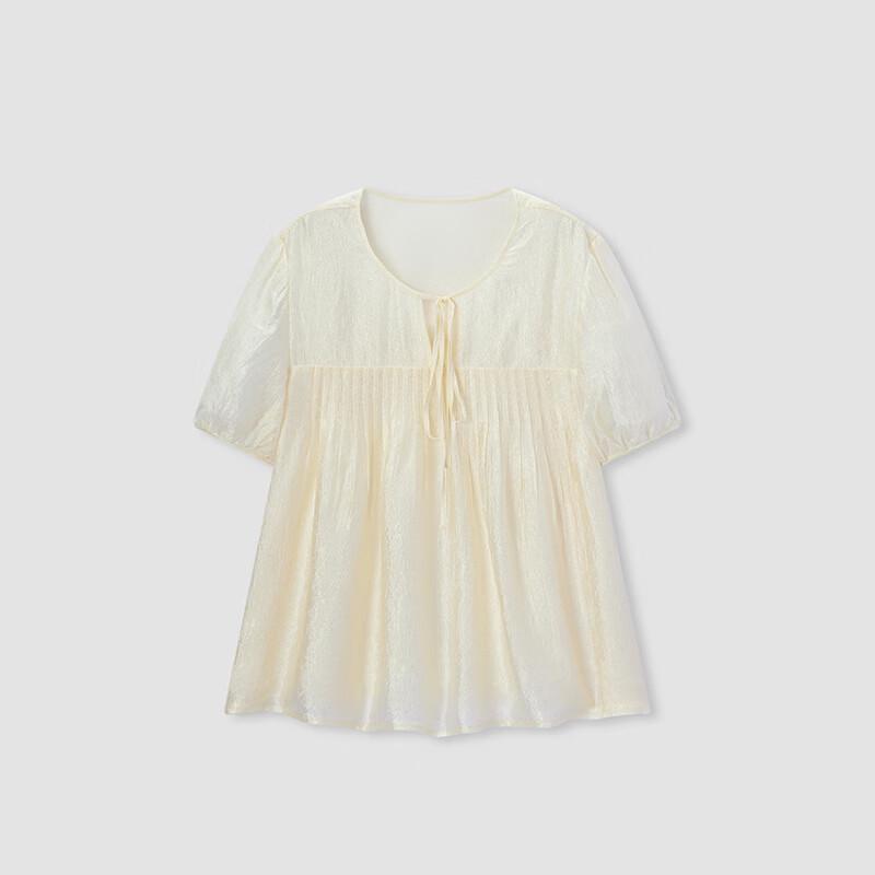 EICHITOO Women's Acetate Blend Short Sleeve Blouse
