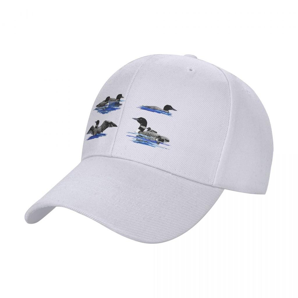 Loons on a Lake Baseball Cap Golf Hat Man Male hat hats for men Men Hats Women's