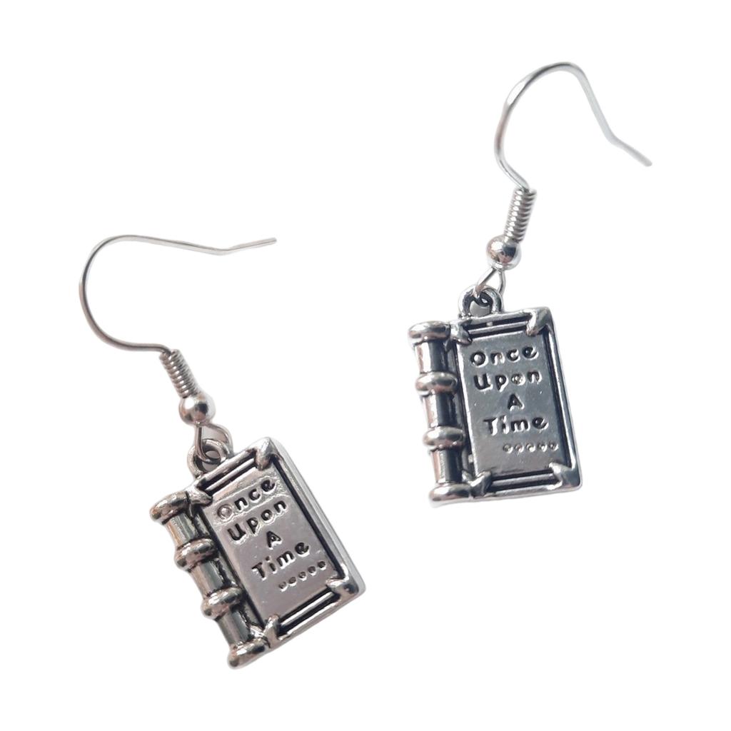 Book Shape Earrings Delicate Craftsmanship Trendy Ear Accessory Women Earrings Suitable for Gift Giving Occasions