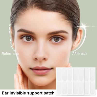 Nálepka na uši s 10 listami neviditeľná podpora Fairy Ear Patch Samolepiaca kozmetická ušná páska pre mužov a ženy