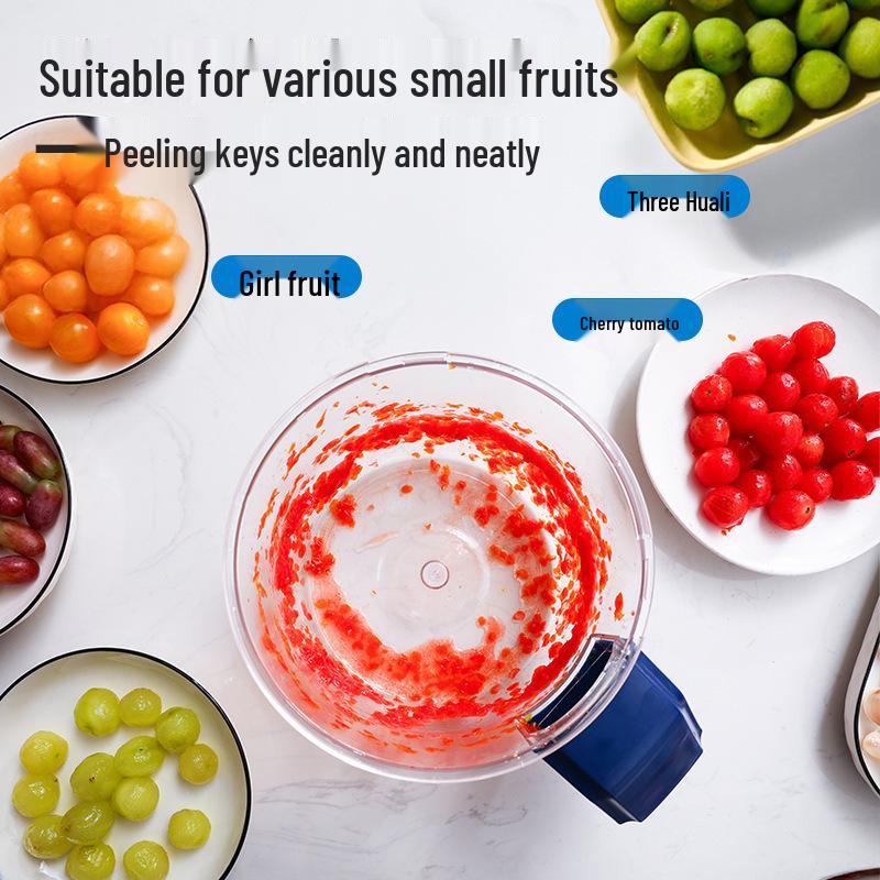 Electric Automatic Fruit & Vegetable Peeler: Peels Garlic, Grapes, and More!