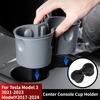 Practical TPE Car Cup Holder with 2 Holes Universal Center Console Storage Organizer Must-Have Auto Interior Accessory