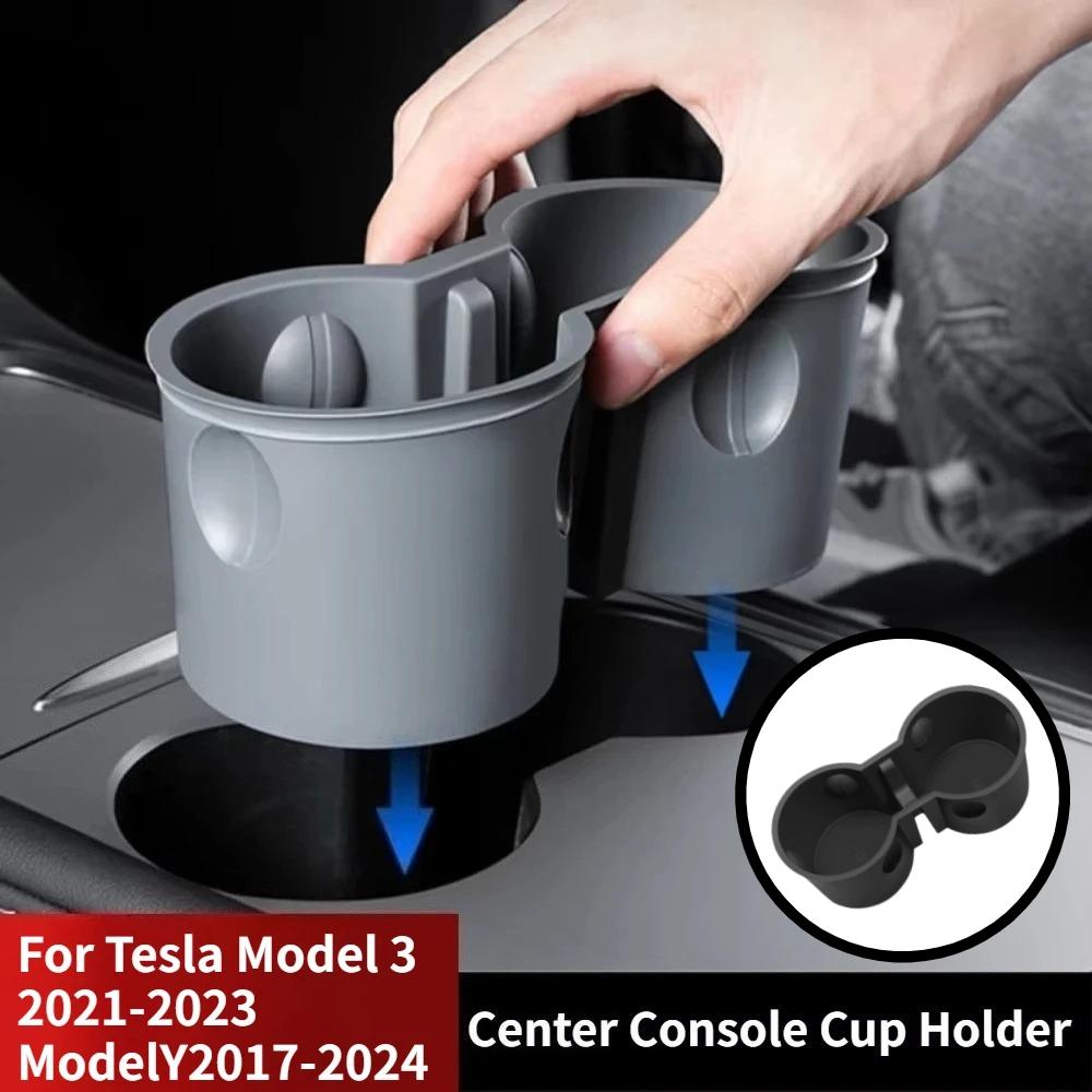 Practical TPE Car Cup Holder with 2 Holes Universal Center Console Storage Organizer Must-Have Auto Interior Accessory