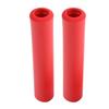 1 Pair   Handlebar Grips Anti Skid Shock Proof Silicone Bike Grip With End Plugs Red