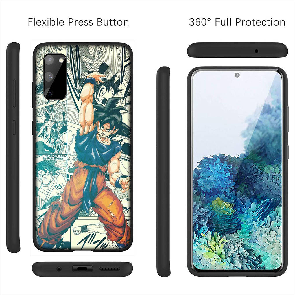 Para iPhone 16 15 Xiaomi Redmi Note 14 13 12 11 Pro Max X 16e Samsung Galaxy S25 S24 S23 Moto OPPO Huawei Goku Dragon Ball Comics DragonBall Funda de Teléfono