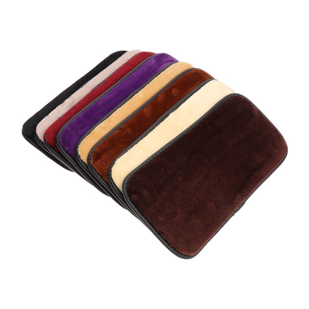 Interior Accessories Seat Supports Leather Cushion Case Car SUV Armrest Cover Arm Rest Pad Console Box Mat