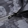 Men's Outdoor Casual Zipper-style Hooded Printed Jacket, Quick-drying Thin Windproof And Waterproof Sports Windbreaker Jacket