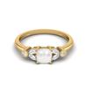 1.19 Cts Cushion Shape Pearl Solitaire 925 Sterling Silver Gold Vermeil Wedding Women Ring