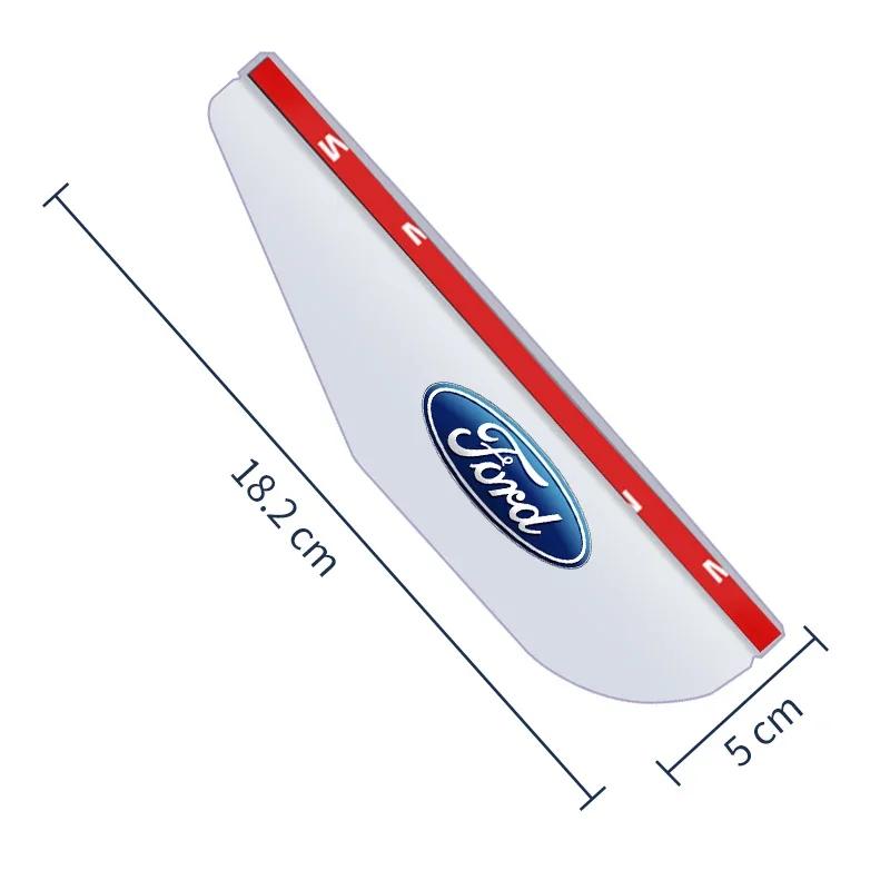 Car Sticker 2025 Hot New 2pcs Car Rearview Mirror Rain Eyebrow Rain Cover for Ford focus Fiesta EcoSport ESCORT ranger fusion mo