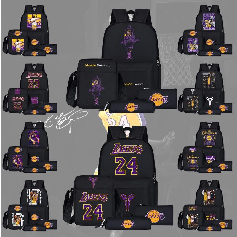 Sac à dos style dessin animé NBA pour adolescents Grande taille Capacité 20L