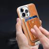 2 In 1 Magnetic Card Holder Leather Magsafe Phone Case for IPhone 14 12 13 15 Pro Max 15Plus Bank Card Wallet Shockproof Cover