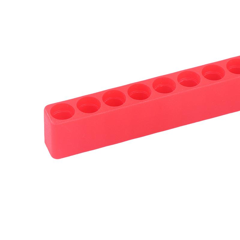 4 buc Suport pentru biți de șurubelniță cu 10/12 găuri Organizator din cauciuc moale Hex 1/4 inch Cap șurubelniță Stand/Etui pentru biți de burghiu Instrument electric