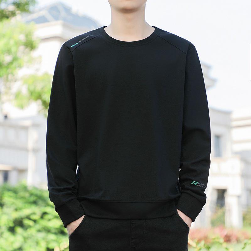 Men's 2023 Loose Fit Plus Size Sweatshirt - Round Neck, Long Sleeve, Spring/Autumn