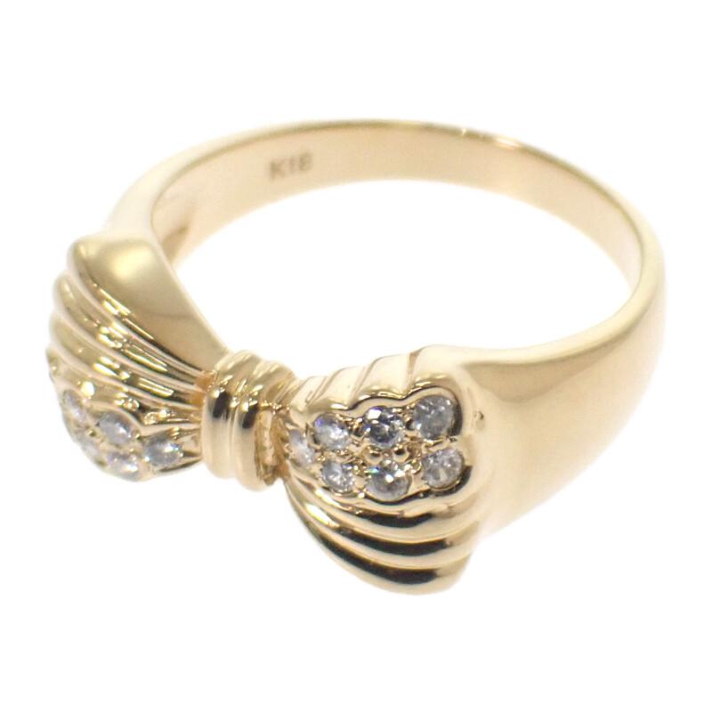 no brand  #12(JP Size) ring K18 yellow gold Women
