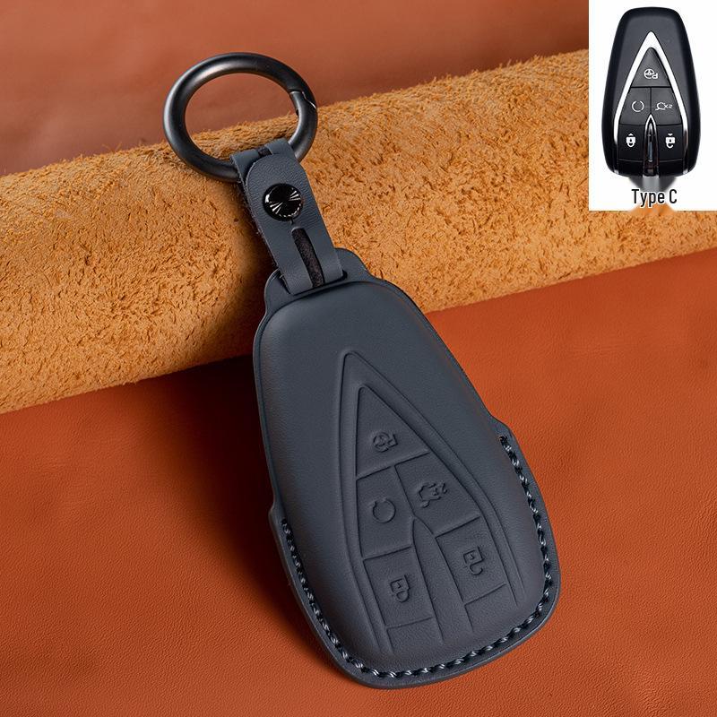 Changan Genuine Leather Key Case for EADO, CS75, CS35, CS55PLUS, Oshan X5/X7, UNI