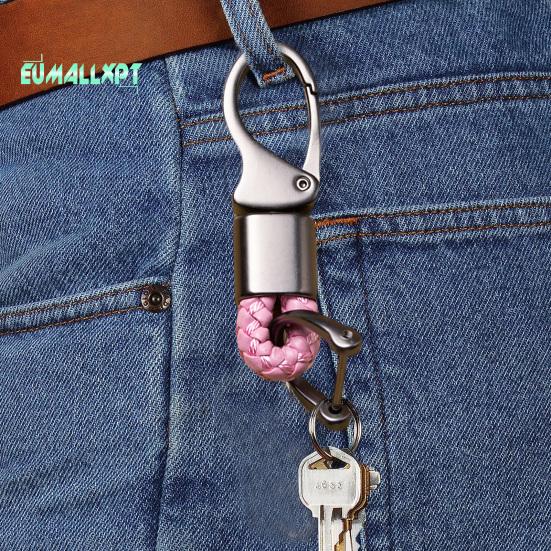 Přívěsek na klíče s karabinou Nerezový odolný proti korozi Široce používaný kovový přívěsek na klíče do auta Malý držák na klíče Příslušenství