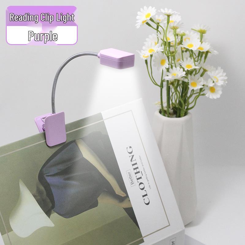 Rechargeable Eye-Friendly Clip-On Reading Light for Students
