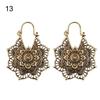 Flower Hoop Hollow Retro Jewelry Filigree Women Gift