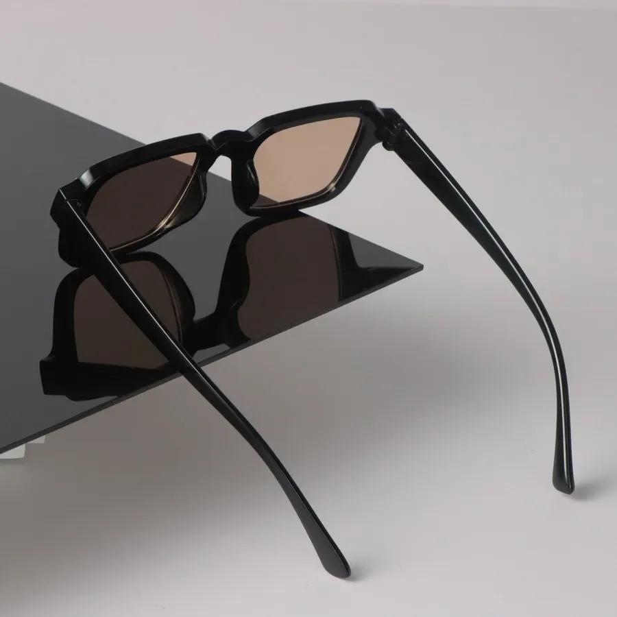 Square Sunglasses Women Men Trendy Stylish Mirror Minimalist Lens Sun Glasses Female Male Retro Personality