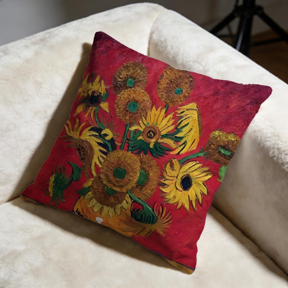 Hot VVincent Van Goghed Cushion Cover Soft Decorative Pillow Case Suitable for Bedroom Sofa Car Travel Use