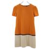 FOXEY Made In Japan By Color Short Sleeve One Piece 38 Orange Series Women Used