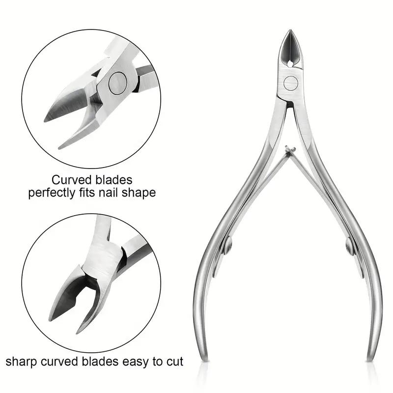 Nail Professional Tools for Manicure Art, Inverted Nail Groove Inlay, Toe Nail Scissors Dead Skin Pliers