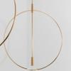 Nordic Ring Pendant 45cm/60cm Golden Pendant Simple Model Room Dining Room Living Room Art Exhibition Decorative Light