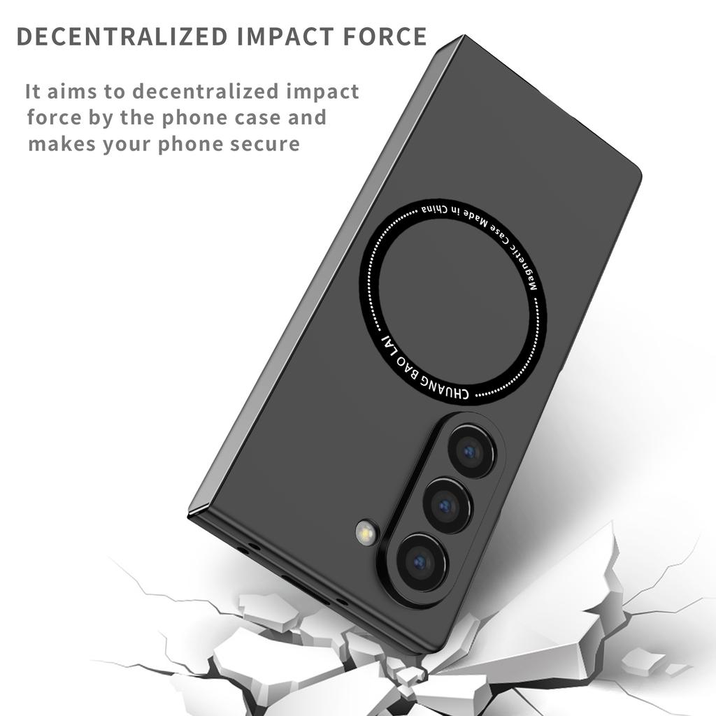 Folding PC Magnetic Thin Case for Samsung Galaxy Z Fold7 5G Fold 7 Fold6 Fold 5 6 4 3 Fold4 Fold5 Fold3 Protective Accessories