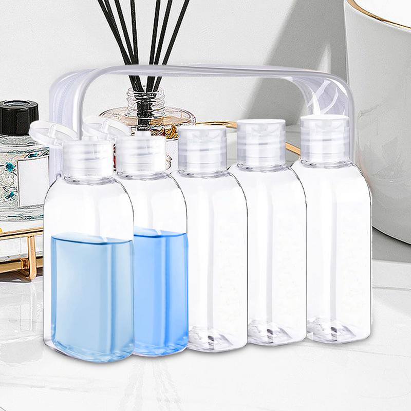 Reise-Kulturbeutel Tragbare Nachfüllbare Behälter 100ml Auslaufsicher Transparent Reiseflaschen Für Zuhause Fitnessstudio Wandern Camping