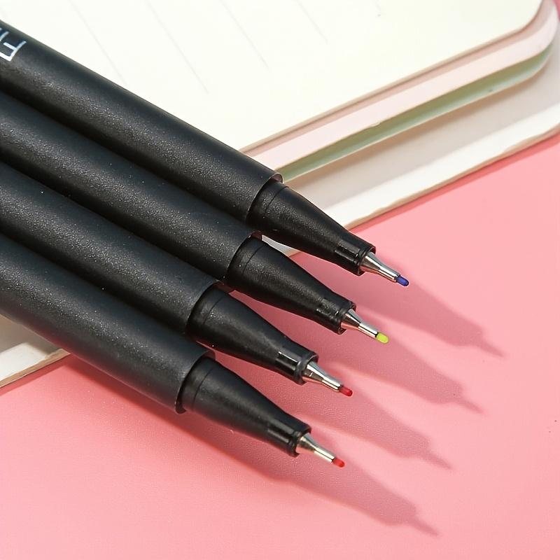 12pcs/set Fineliner Colored Pens Set 0.4mm Fine Point Drawing Painting Sketch Fine Line Art Marker Office School Stationery