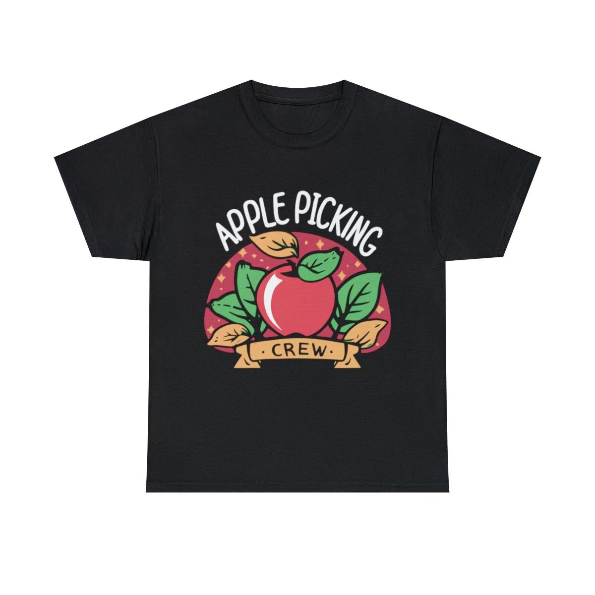 Apple Picking Crew Graphic Tee Shirt, S-5XL 3XL